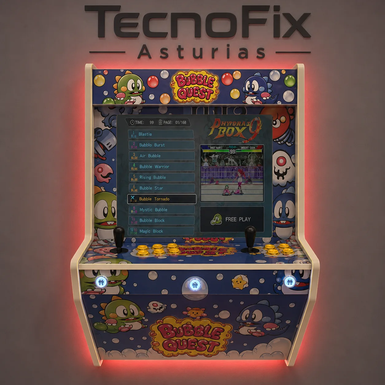 Máquina Arcade Puzzle Bobble 4 Standar Wall