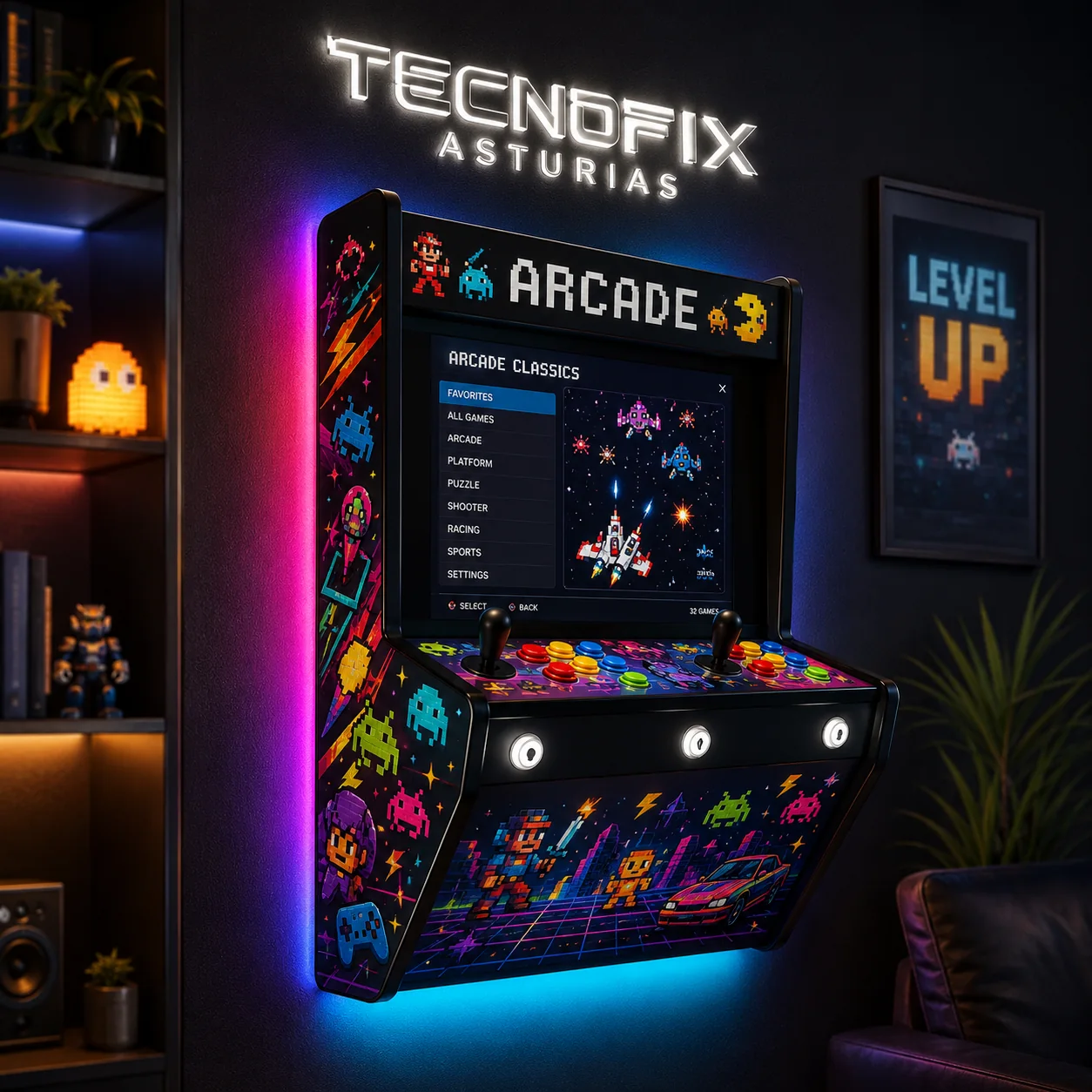 Máquina Arcade Mixed Games Mega Wall vista 3