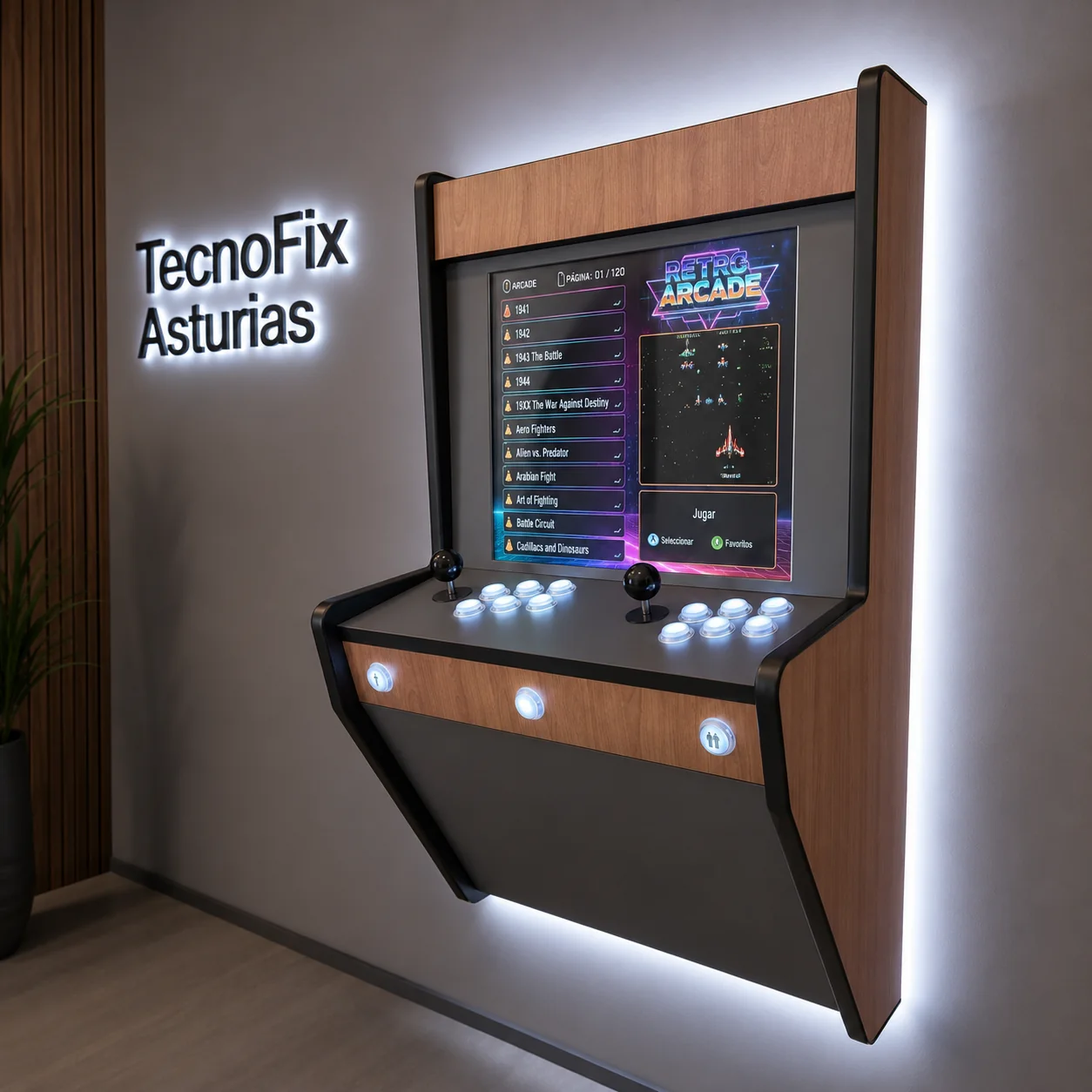 Máquina Arcade Elegance Standar Wall