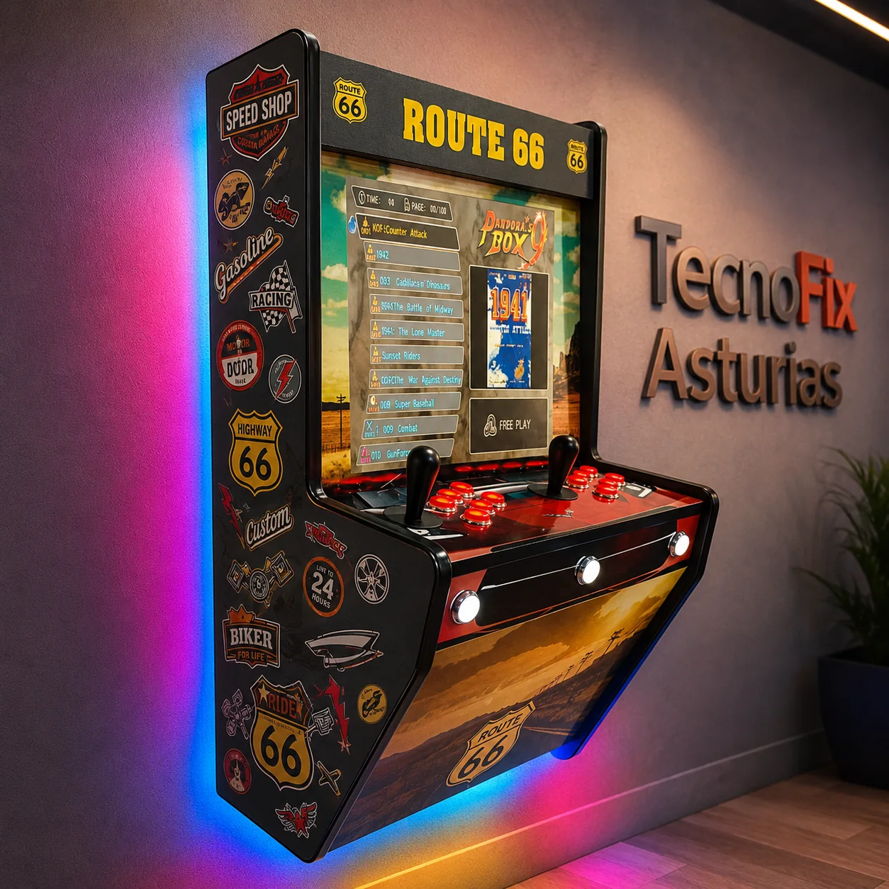Máquina Arcade Route 66 Standar Wall