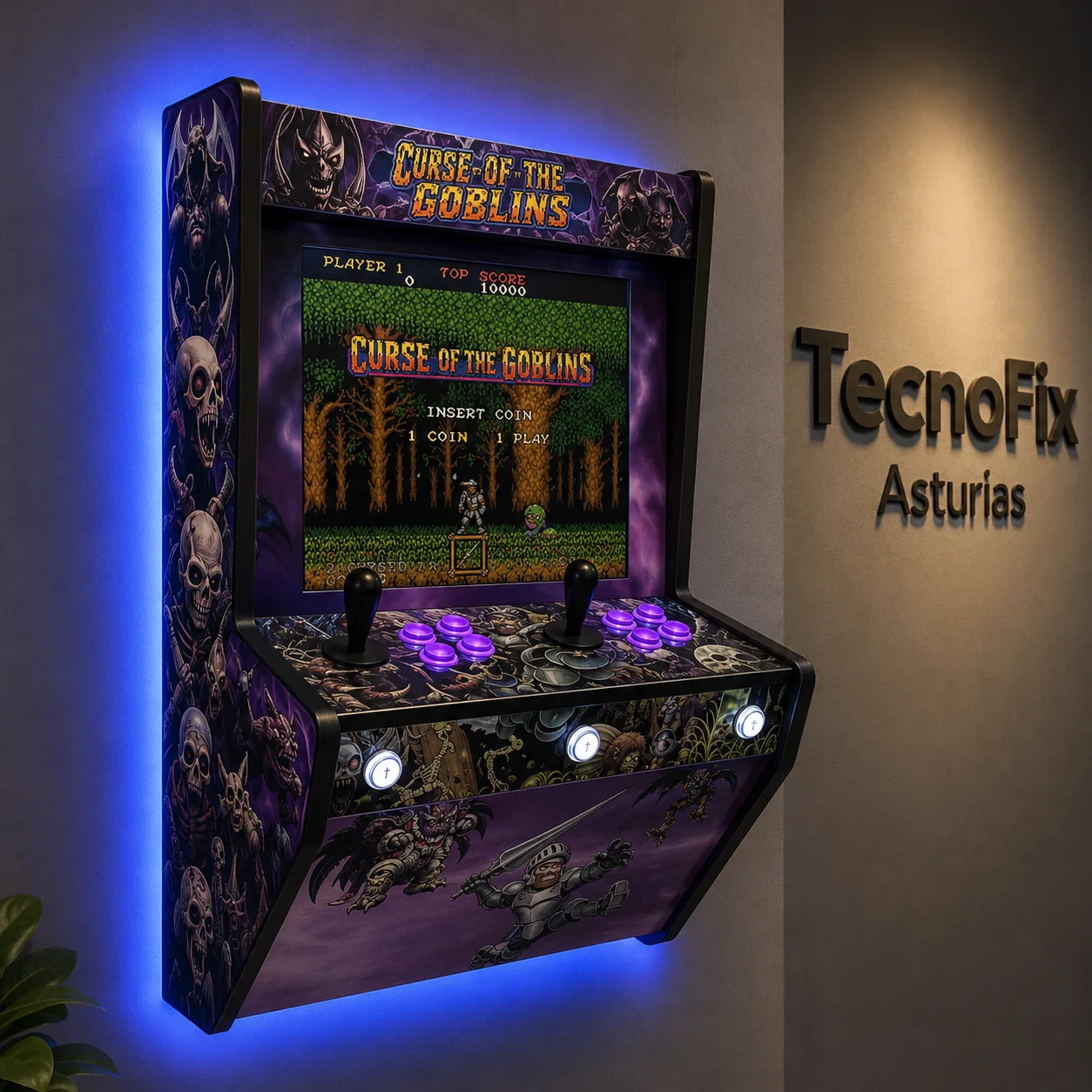 Máquina Arcade Ghost and Goblins Mega Wall vista 3