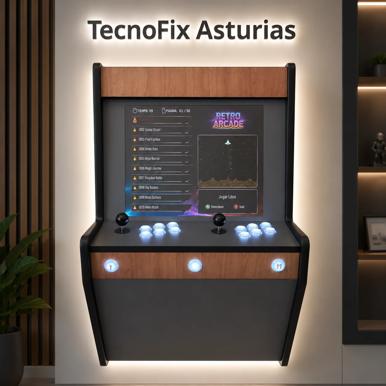 Máquina Arcade Elegance Mega Wall vista 4