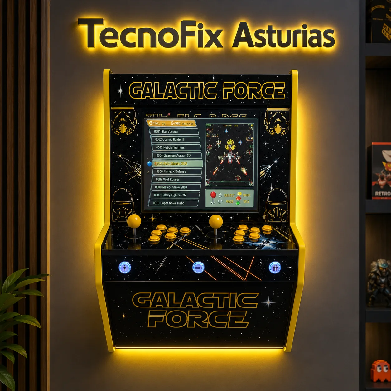Máquina Arcade Galactic Force Standar Wall