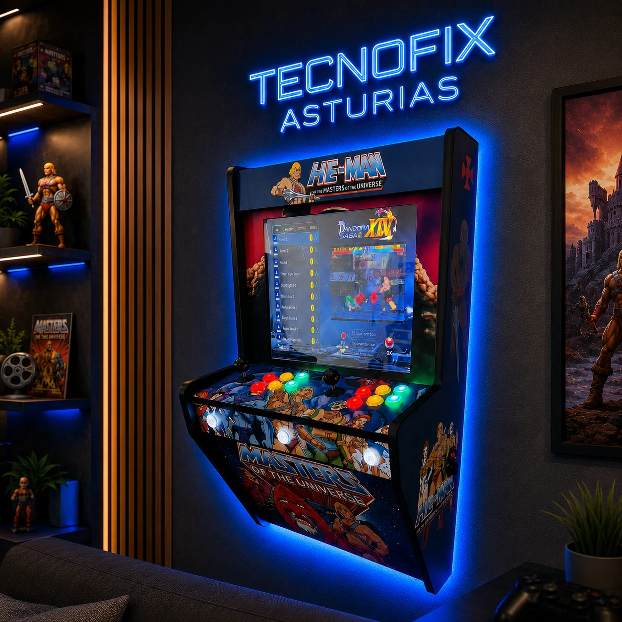 Máquina Arcade He-Man Mega Wall vista 2