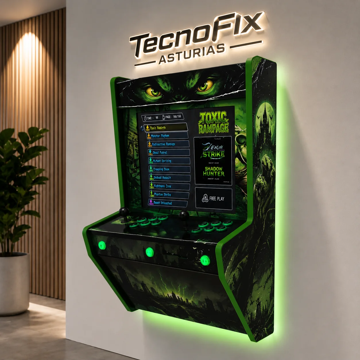 Máquina Arcade Hulk Marvel 2 Mega Wall vista 3