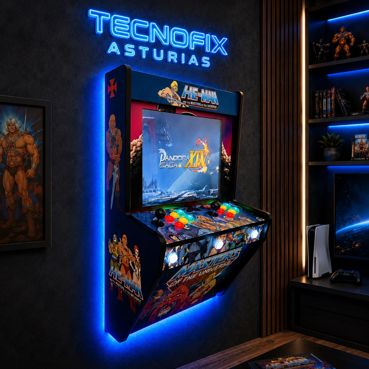 Máquina Arcade He-Man Mega Wall vista 3