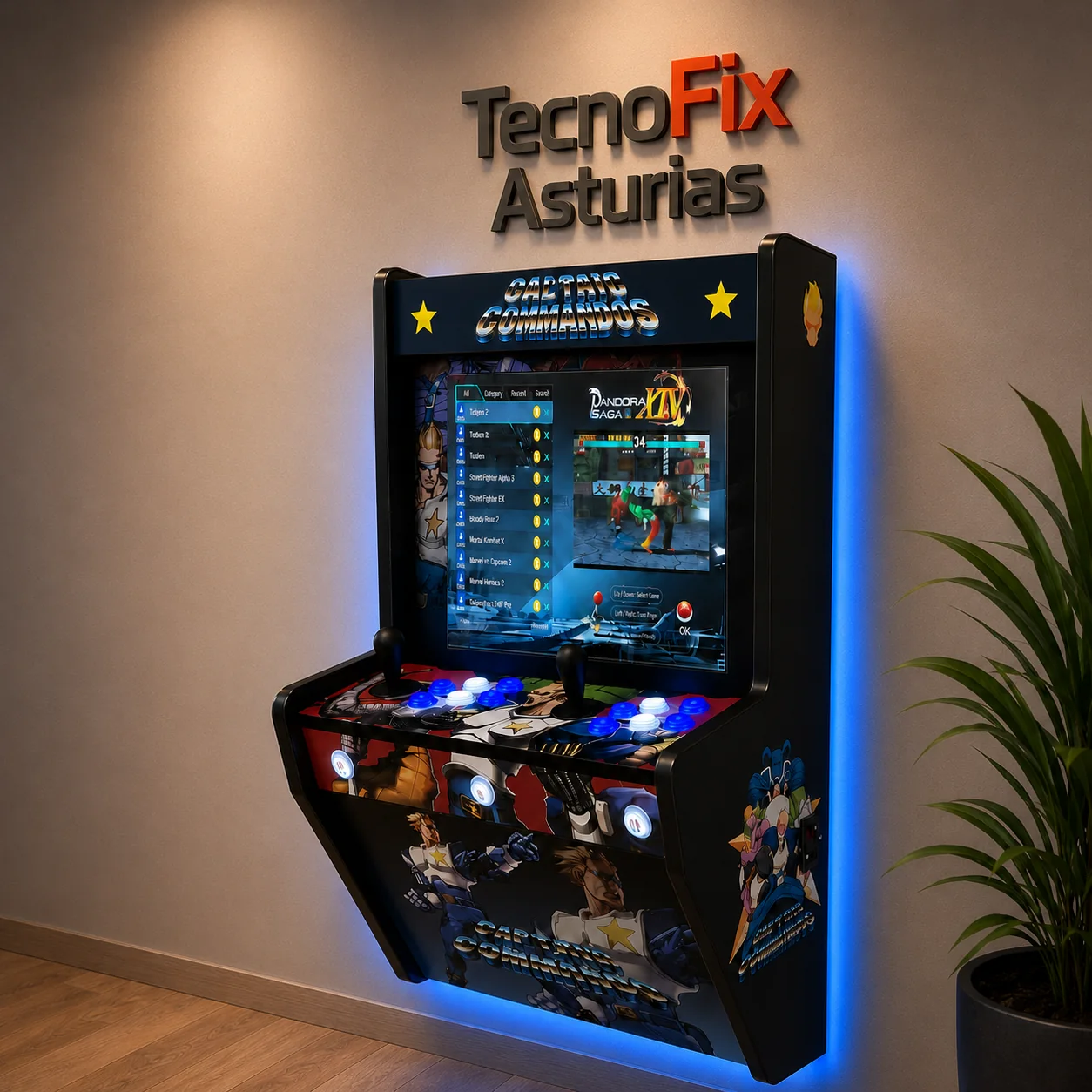 Máquina Arcade Captain Commando Standar Wall