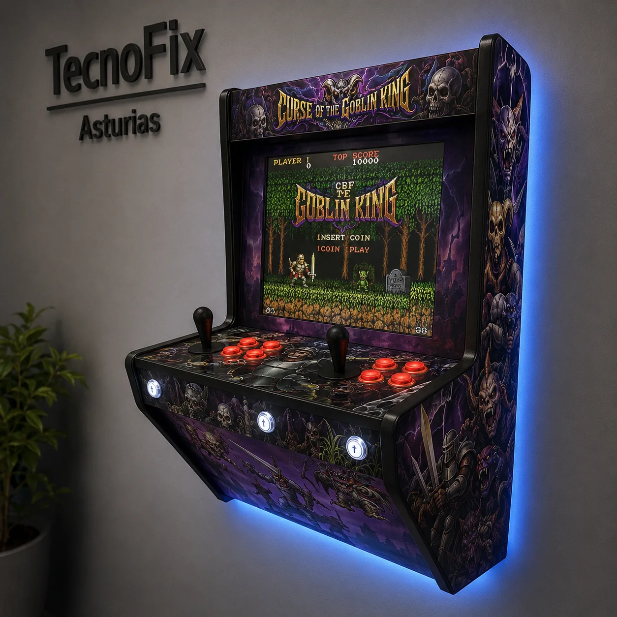 Máquina Arcade Ghost and Goblins Mega Wall vista 2