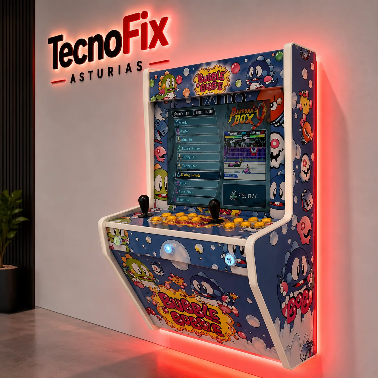 Máquina Arcade Puzzle Bobble 4 Mega Wall vista 3