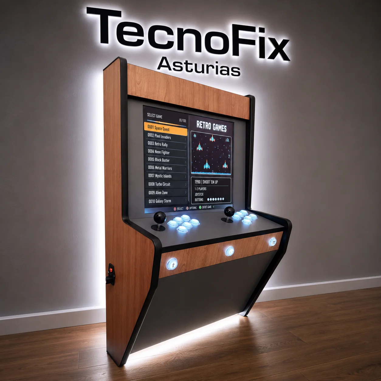 Máquina Arcade Elegance Mega Wall vista 2