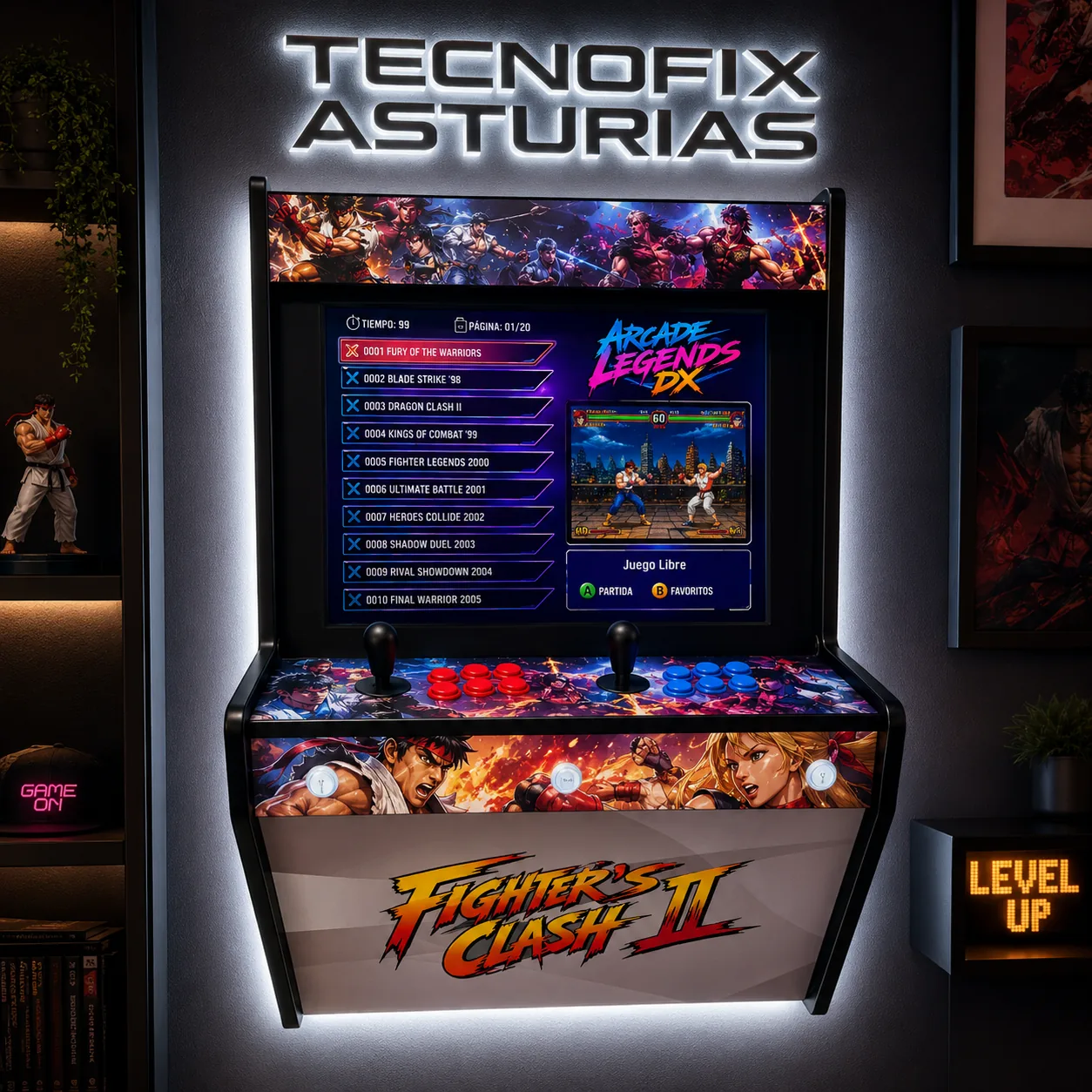 Máquina Arcade Mega Wall TecnoFix Asturias
