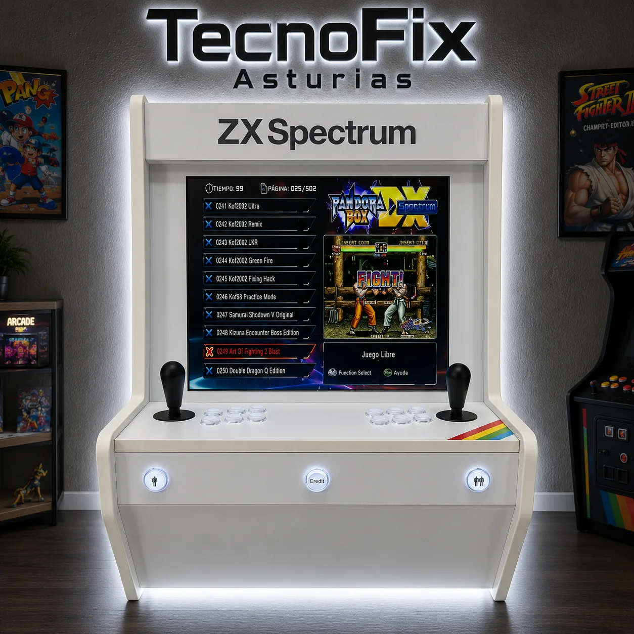 Máquina arcade de pared TecnoFix Asturias